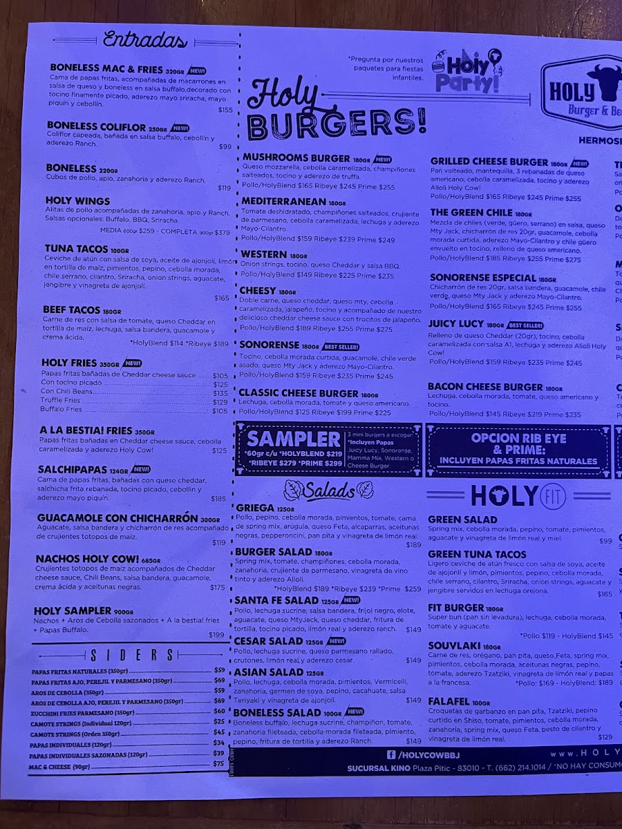 Holy Cow! Burger & Beer Joint Menu Photo 10