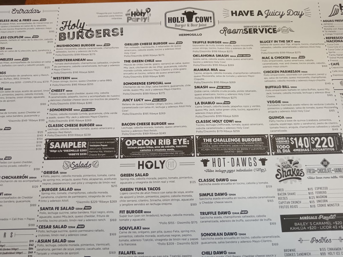 Holy Cow! Burger & Beer Joint Menu Photo 8