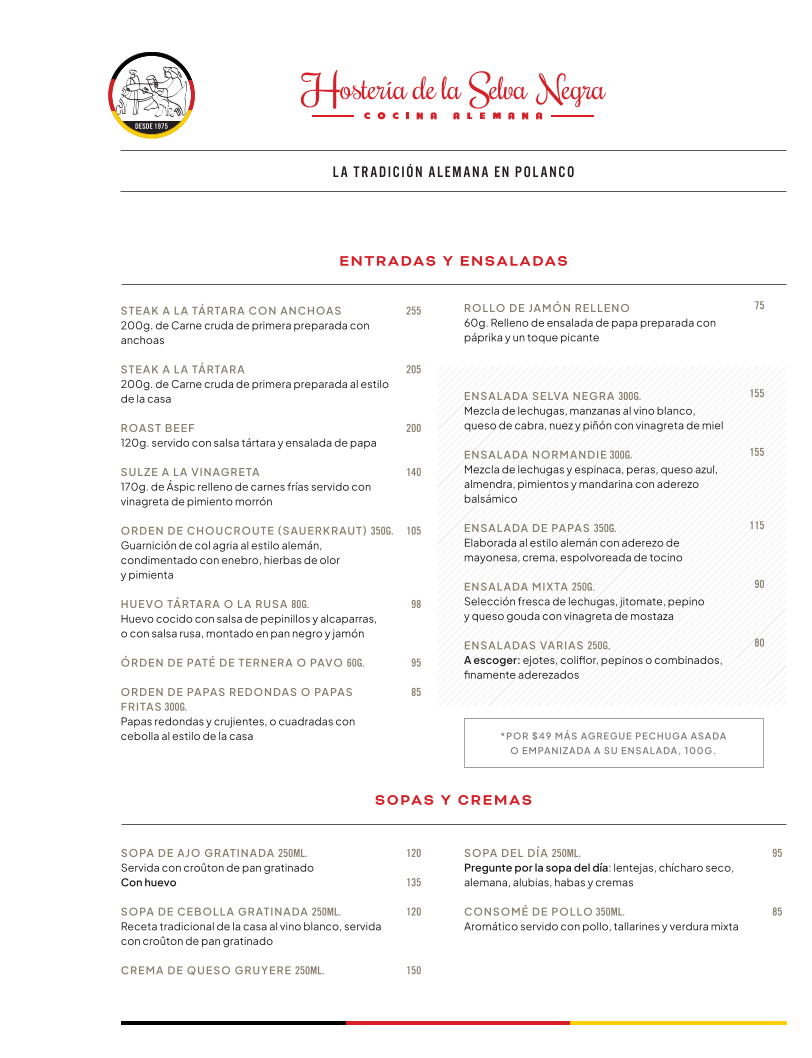 Hosteria De La Selva Negra Menu Photo 3