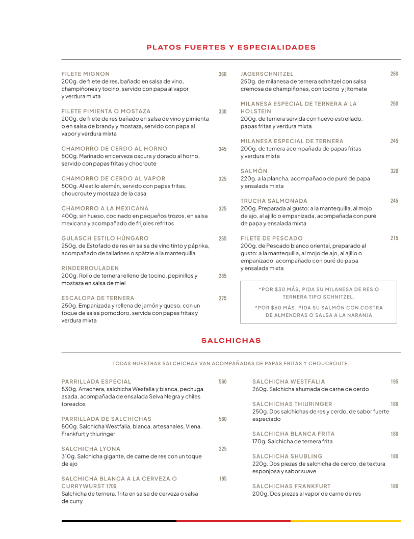Hosteria De La Selva Negra Menu Photo 5