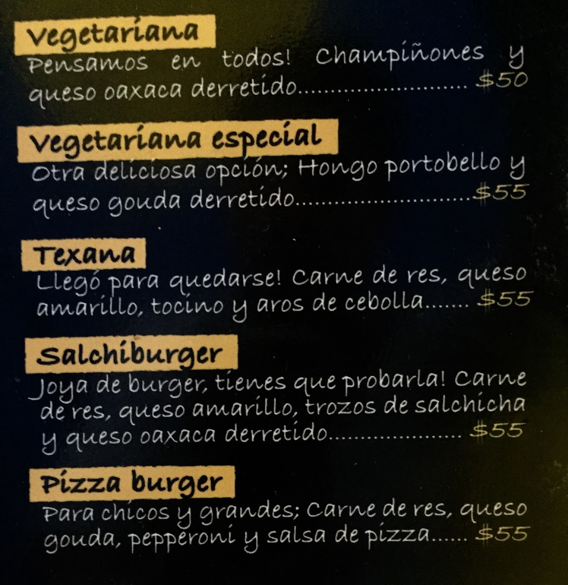 Hot Burger La Calma Menu Photo 10