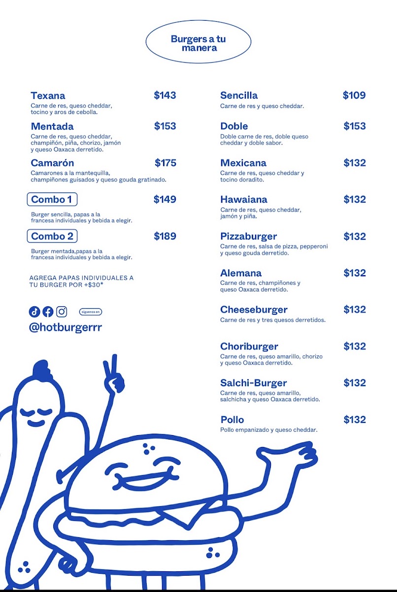 Hot Burger La Calma Menu Photo 4