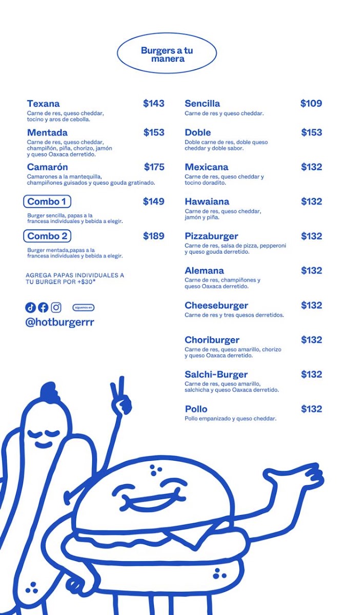 Hot Burger La Calma Menu Photo 5