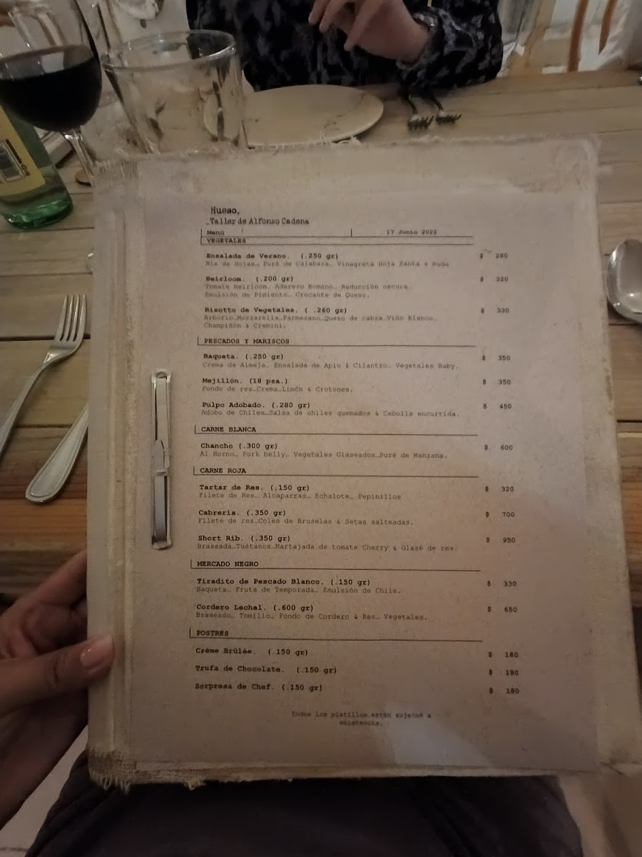 Hueso Restaurante Menu Photo 10