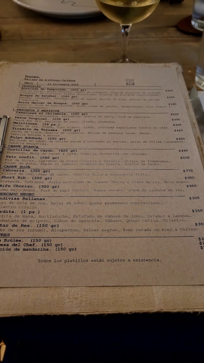 Hueso Restaurante Menu Photo 5