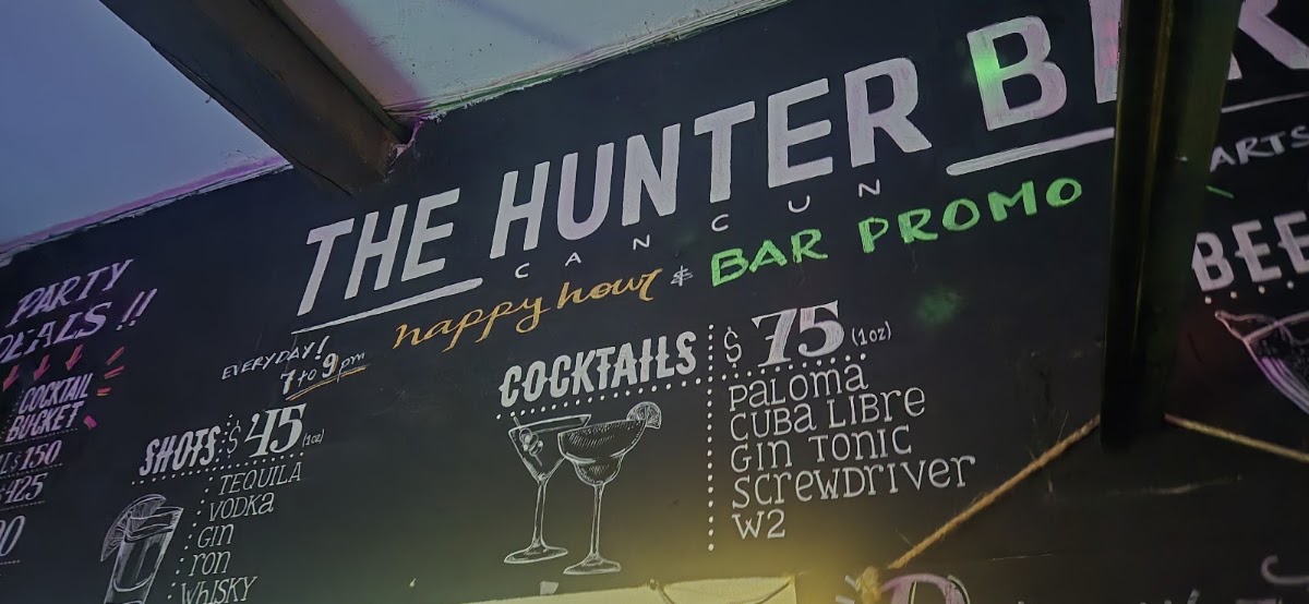 Hunter Bar Cancun Menu Photo 3