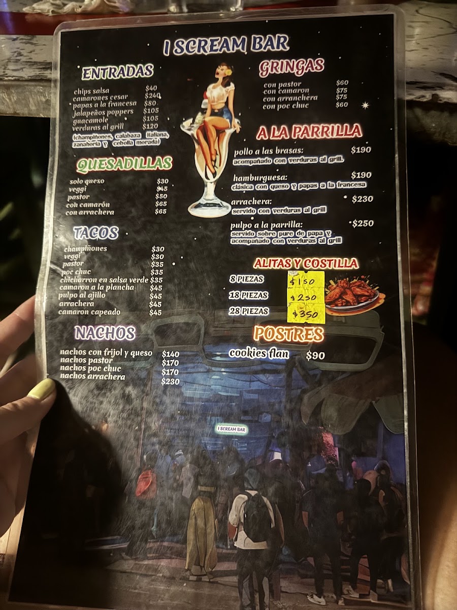 I Scream Bar Bacalar Menu Photo 4