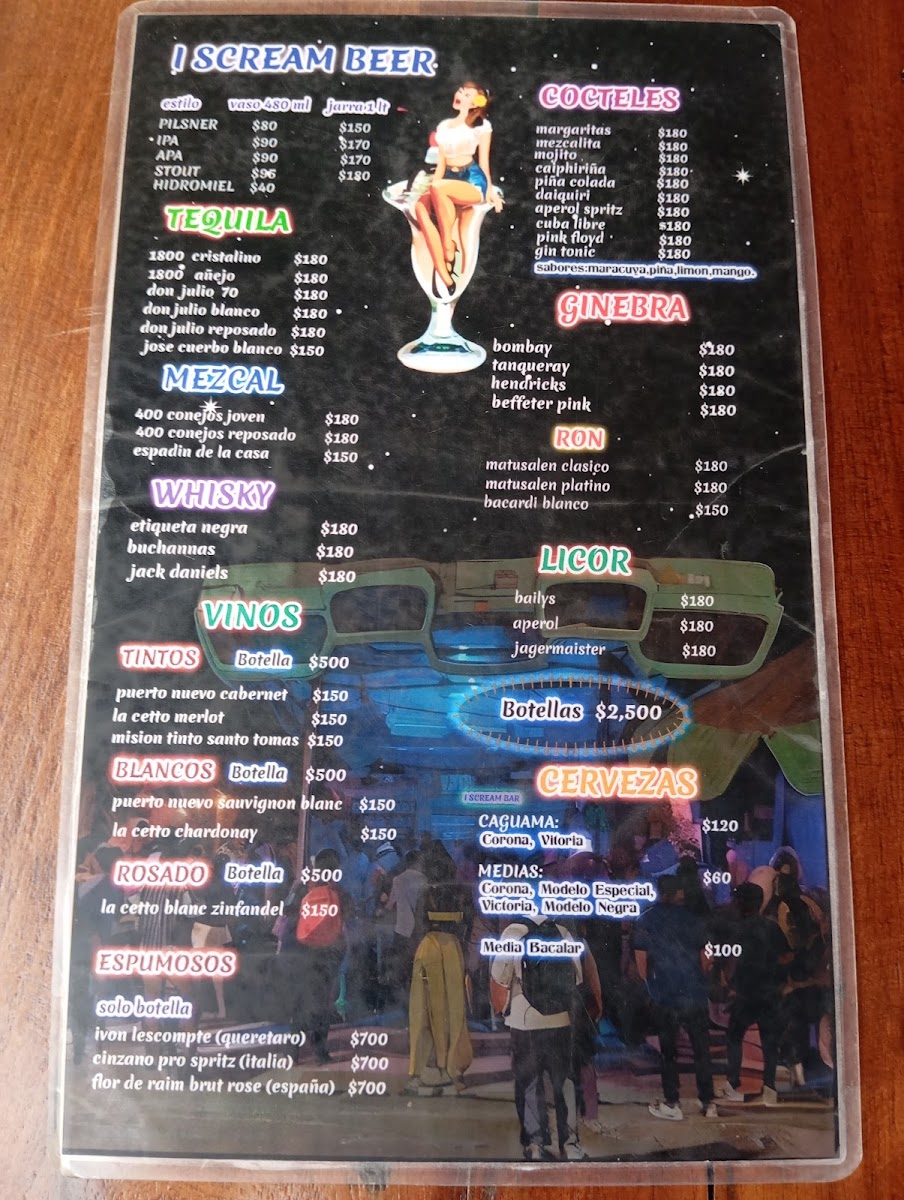I Scream Bar Bacalar Menu Photo 7