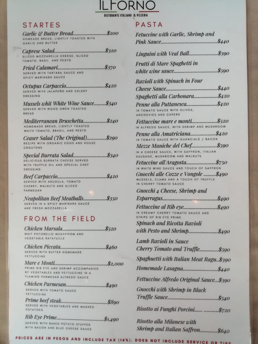 Il Forno Menu Photo 10