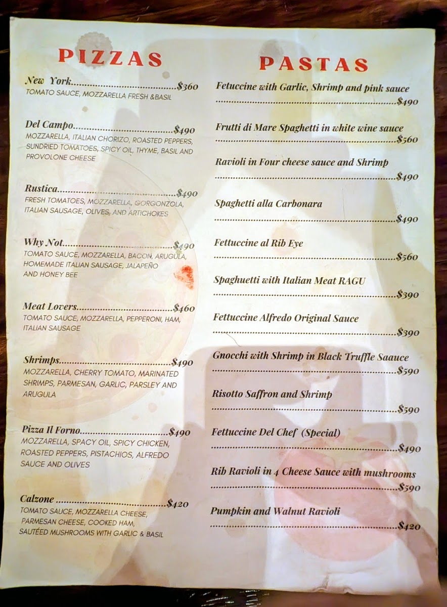 Il Forno Menu Photo 2