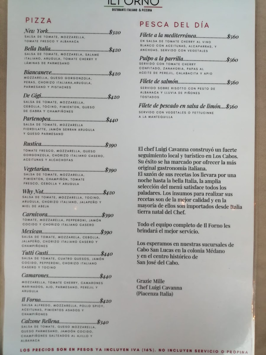 Il Forno Menu Photo 7