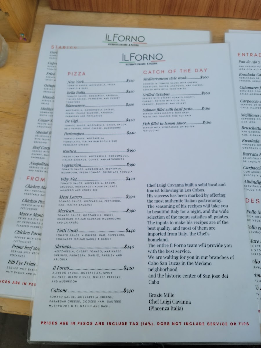 Il Forno Menu Photo 9