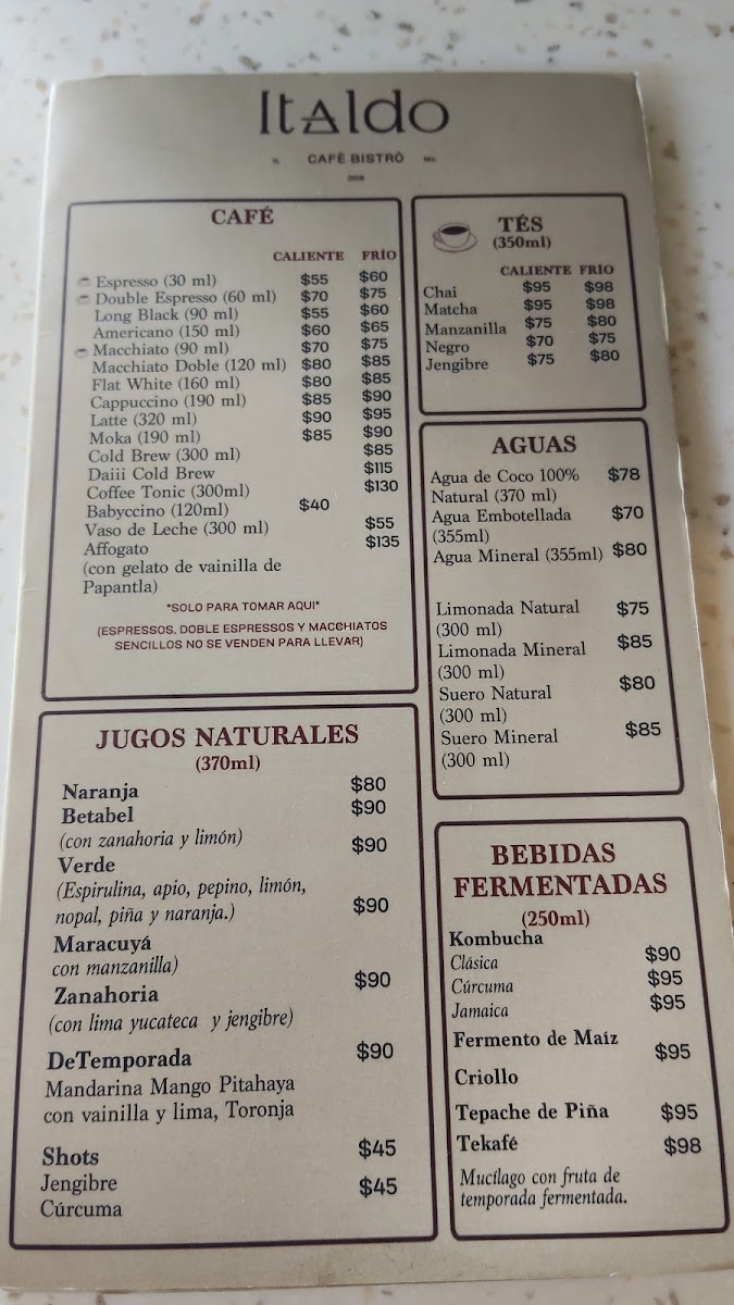 Italdo Café Bistro Menu Photo 3