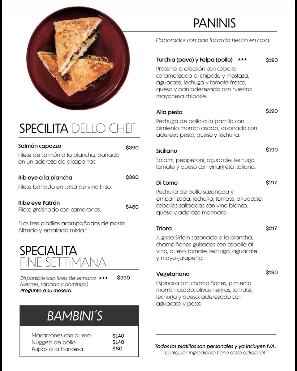 Italianisimmo Pasta Y Cafe Menu Photo 4
