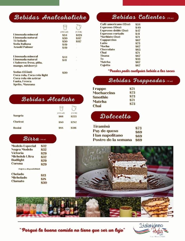 Italianisimmo Pasta Y Cafe Menu Photo 6