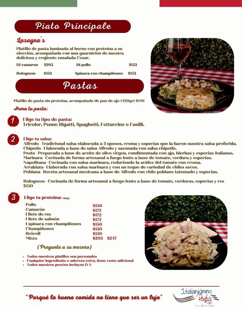 Italianisimmo Pasta Y Cafe Menu Photo 7