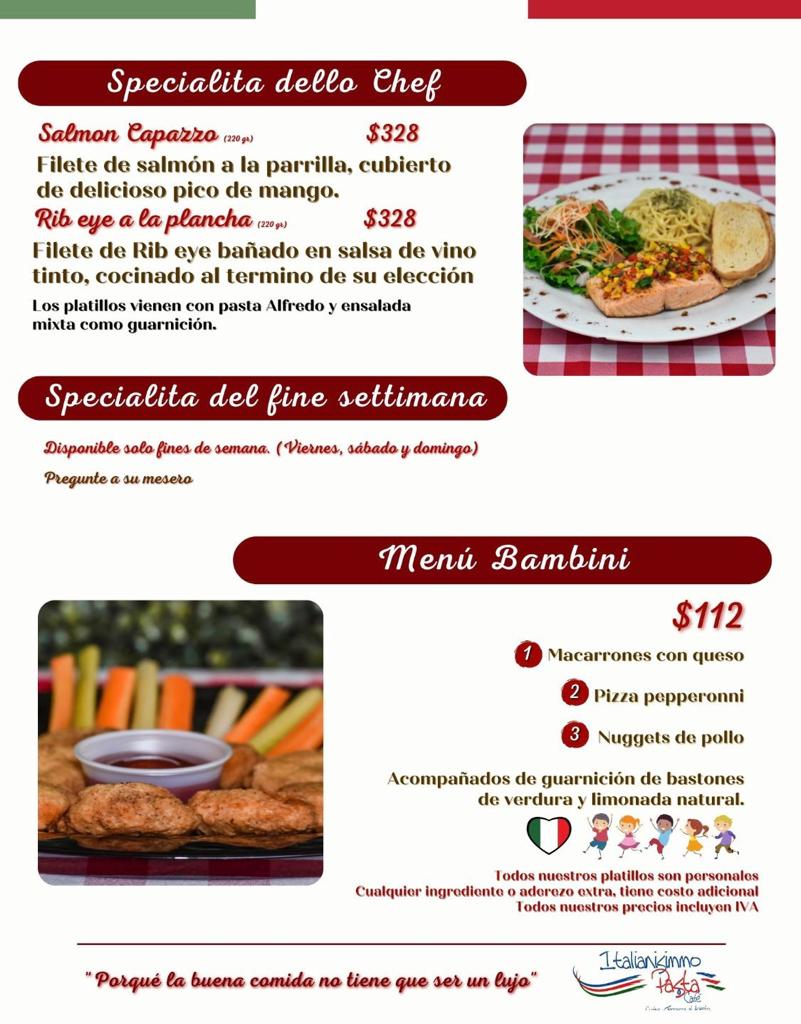 Italianisimmo Pasta Y Cafe Menu Photo 9