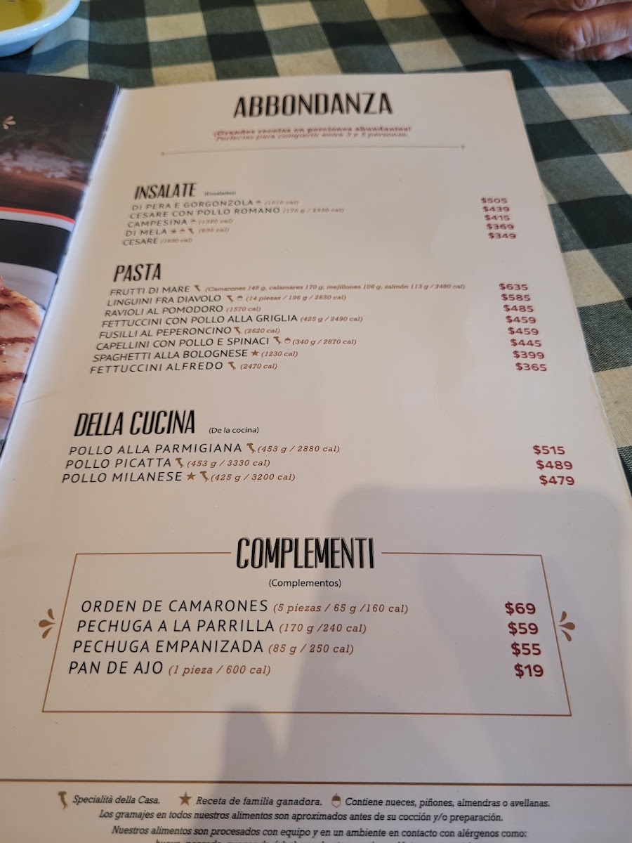 Italianni's Cd. Del Carmen Menu Photo 2