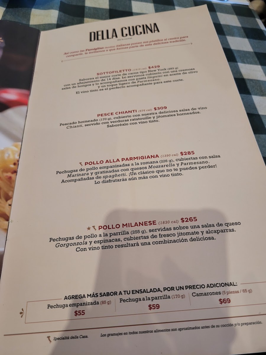 Italianni's Cd. Del Carmen Menu Photo 3