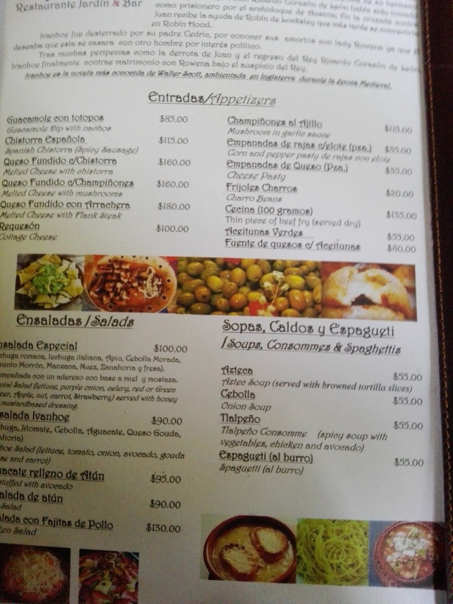Ivanhoe Restaurante Menu Photo 10