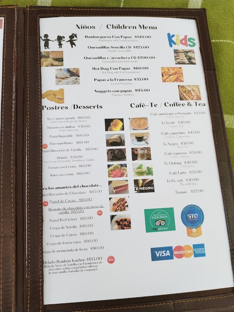 Ivanhoe Restaurante Menu Photo 5