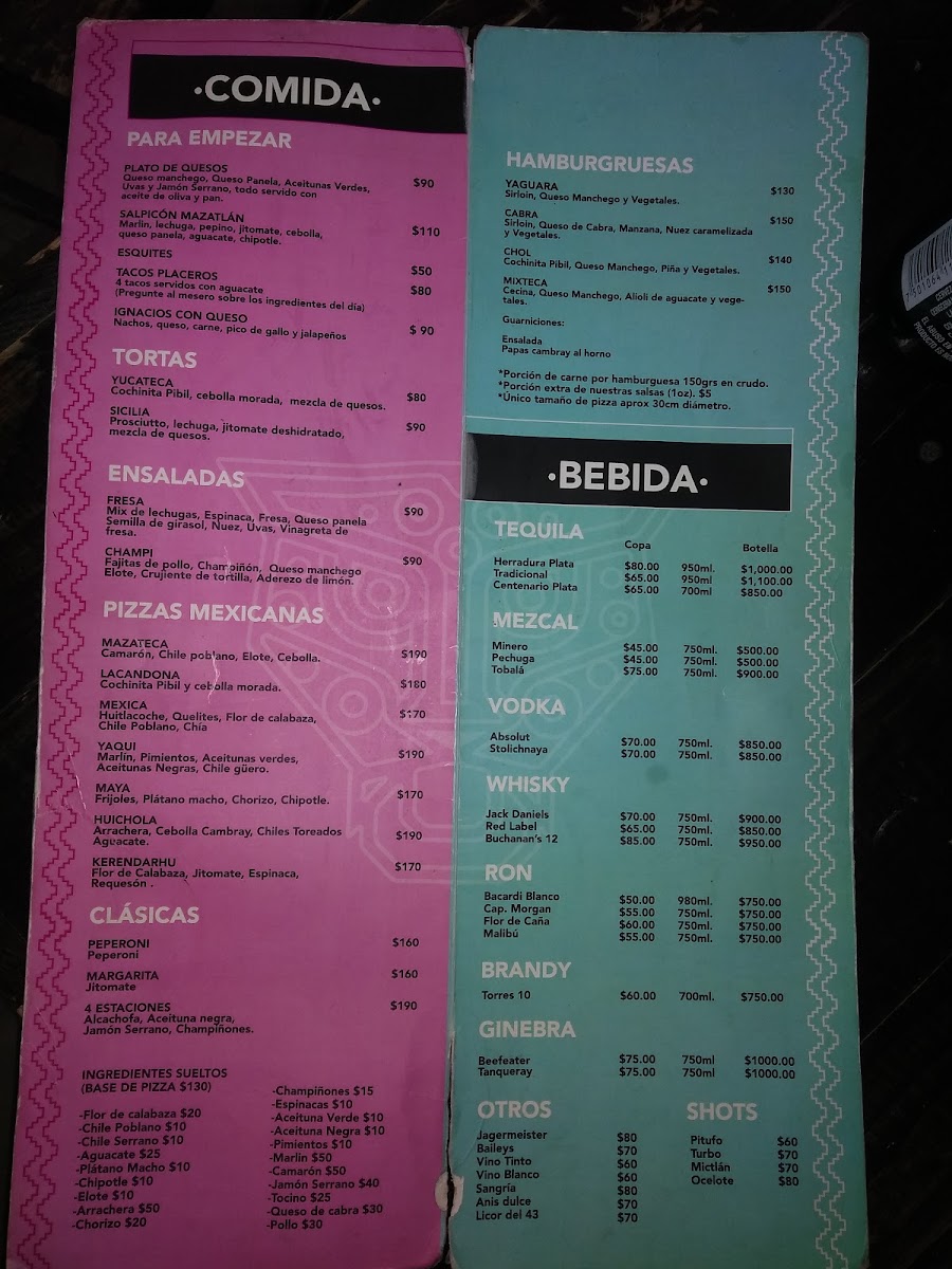 Jaguar Azul Menu Photo 7