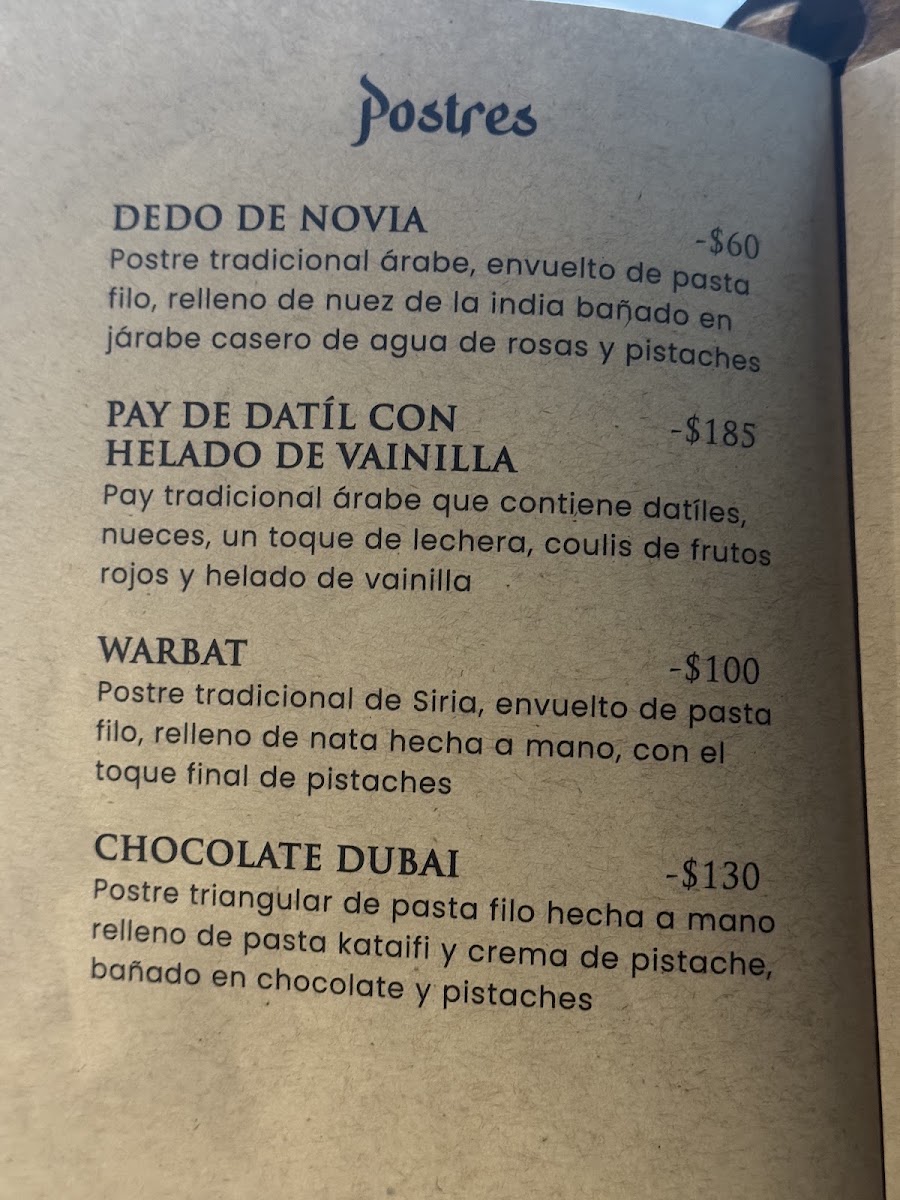 Jayi Restaurante Menu