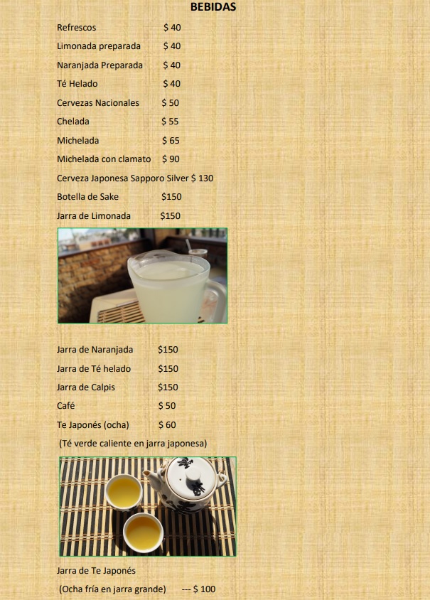 Kadan Menu