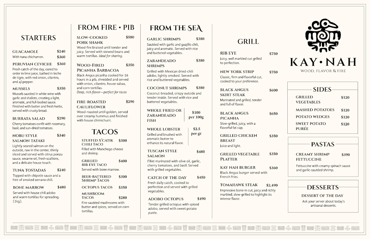 Kay Nah Menu