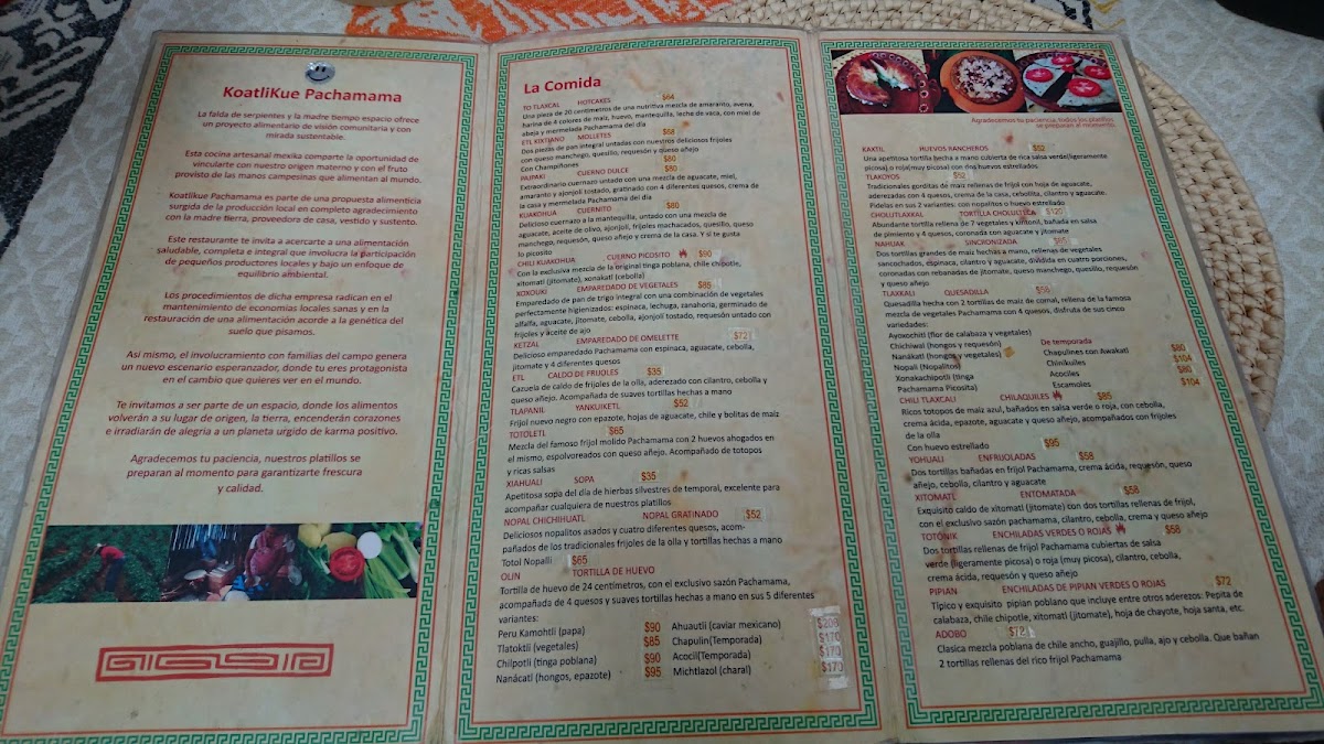 Koatlikue Pachamama Menu Photo 3