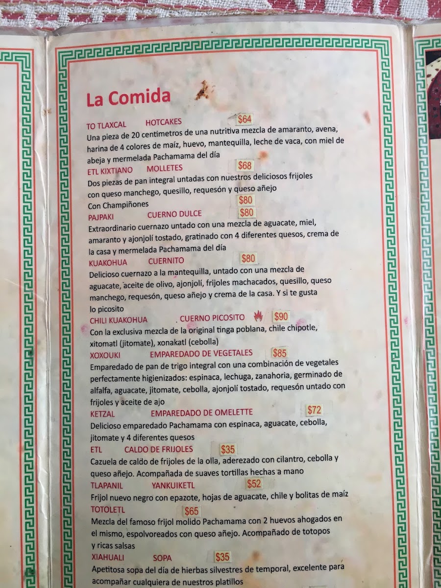 Koatlikue Pachamama Menu Photo 8