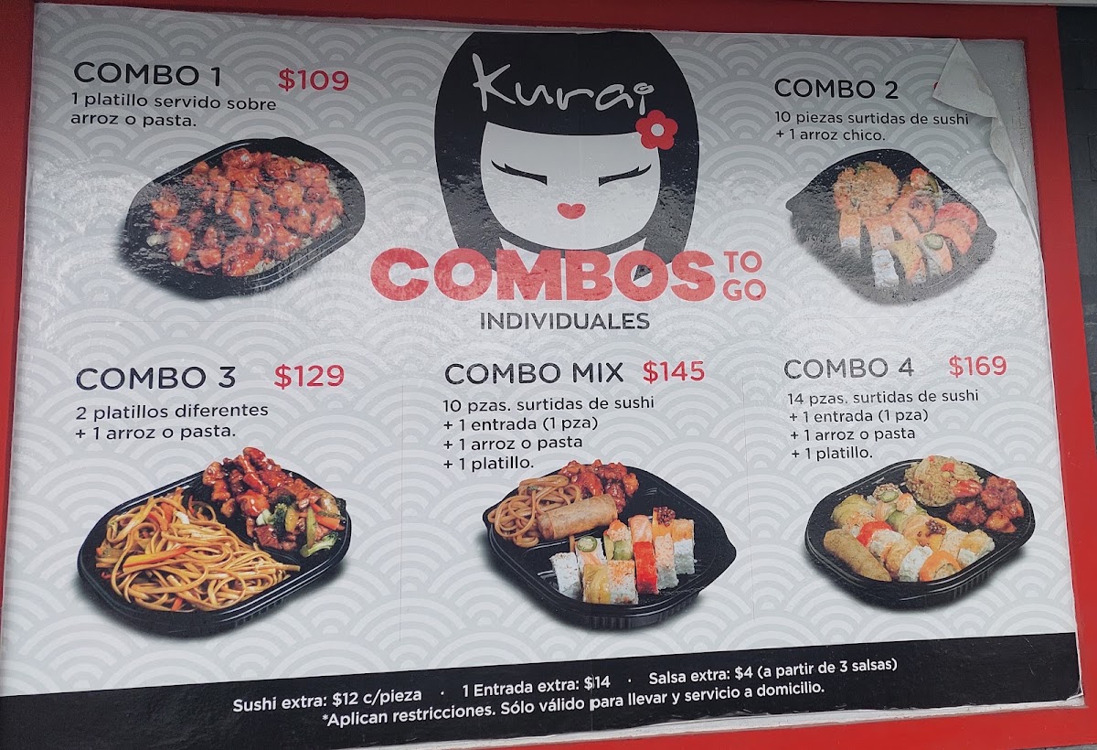 Kurai Sushi And Chinese Buffet Menu