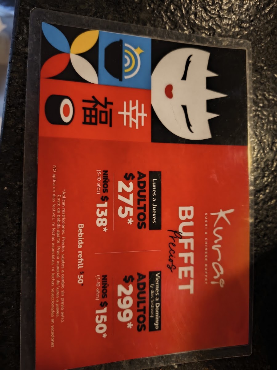 Kurai Sushi And Chinese Buffet Menu Photo 7