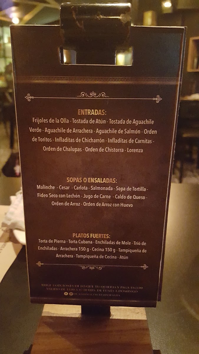 La 3A Ronda Menu Photo 3