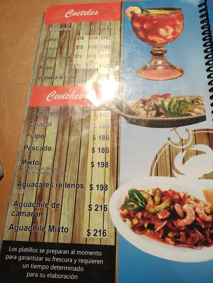 La Barranca Árboles Menu