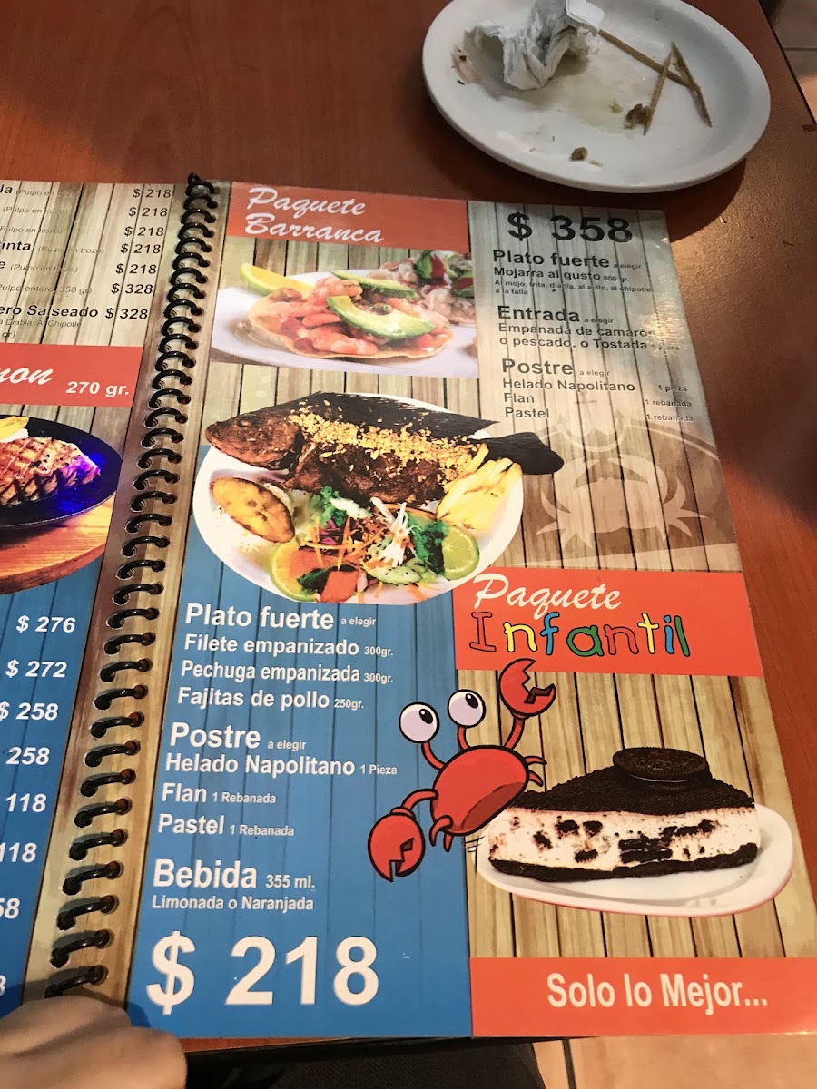 La Barranca Árboles Menu Photo 9