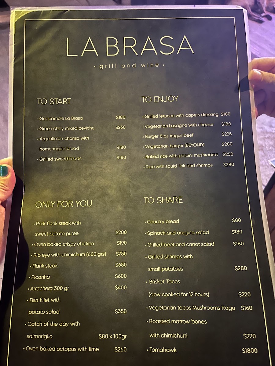 La Brasa Tulum Menu Photo 5