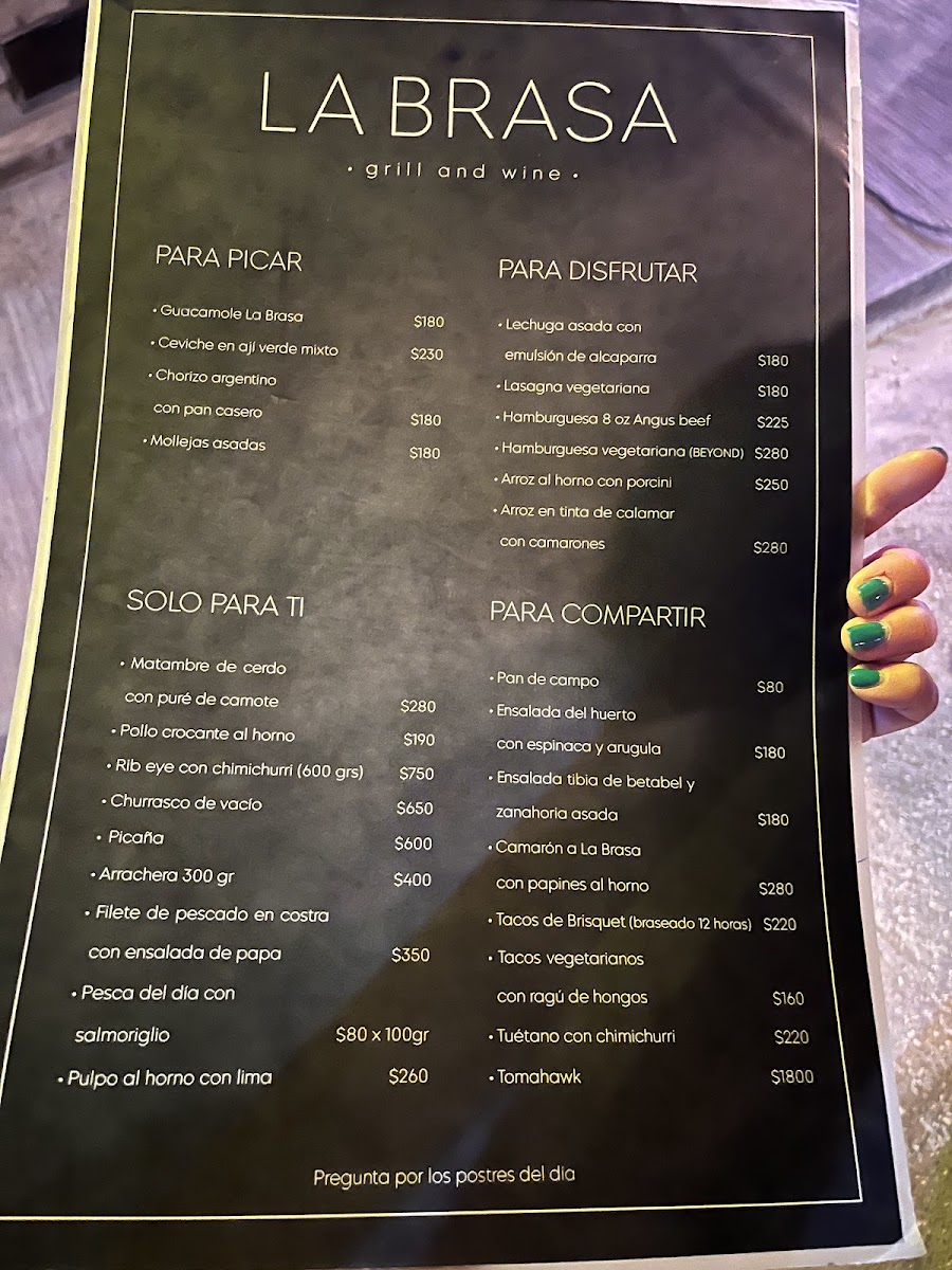 La Brasa Tulum Menu Photo 9