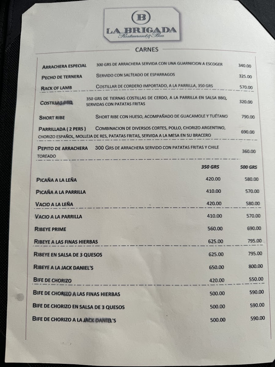 La Brigada Menu Photo 3