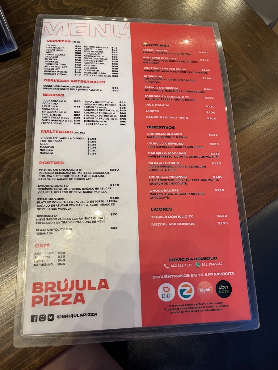 La Brujula Pizza Menu Photo 6