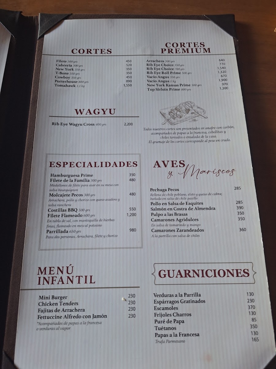 La Cabana De Pecos Menu