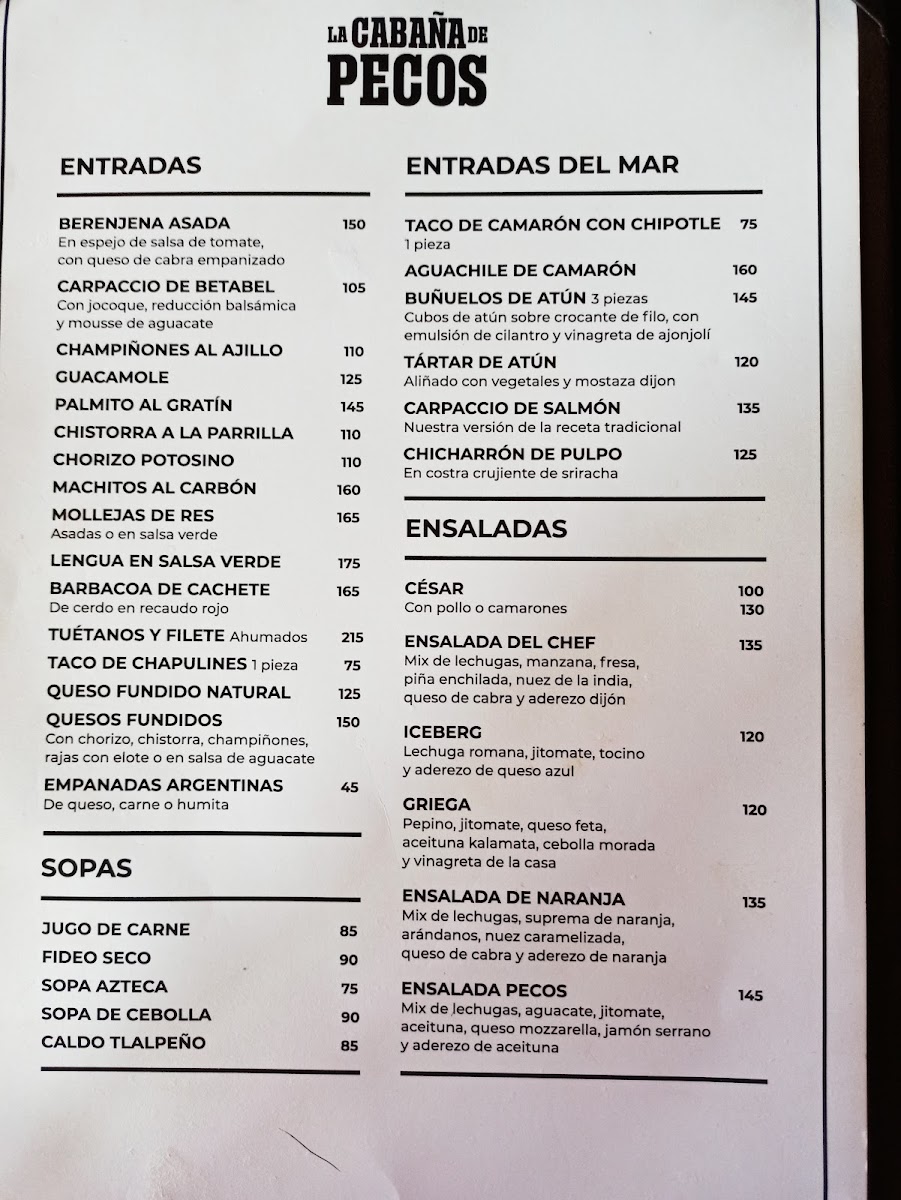 La Cabana De Pecos Menu Photo 4