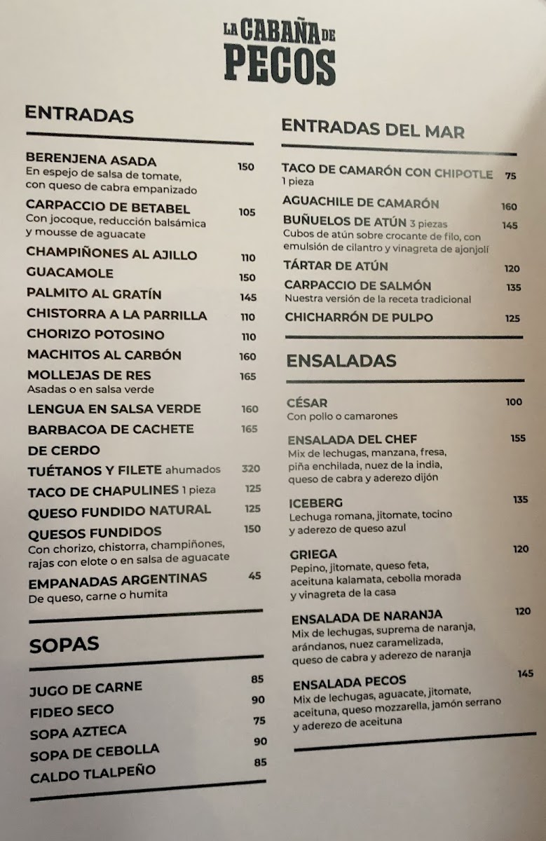 La Cabana De Pecos Menu Photo 6