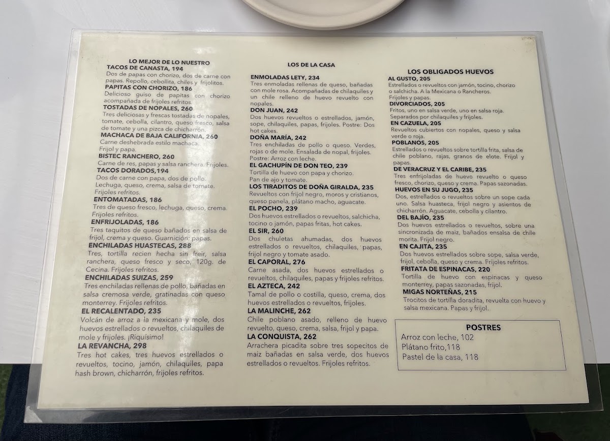 La Casa De Don Juan Menu Photo 3
