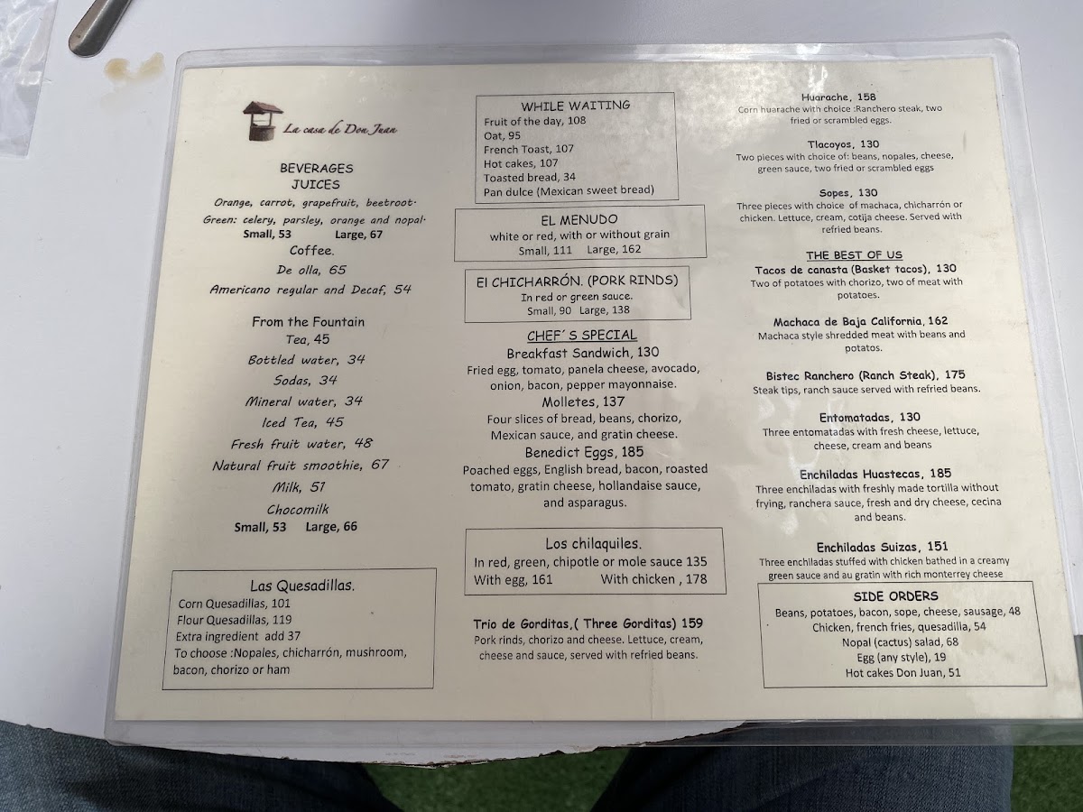 La Casa De Don Juan Menu Photo 7