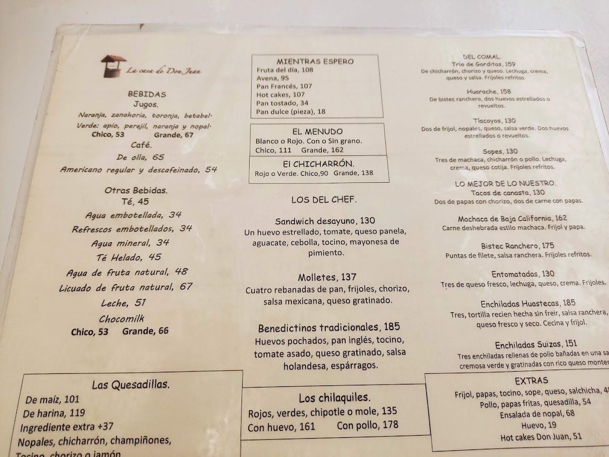 La Casa De Don Juan Menu Photo 8