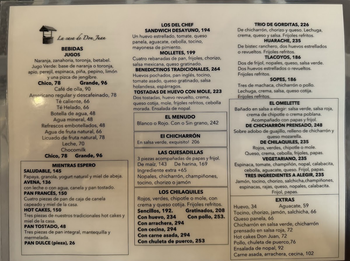 La Casa De Don Juan Menu Photo 9