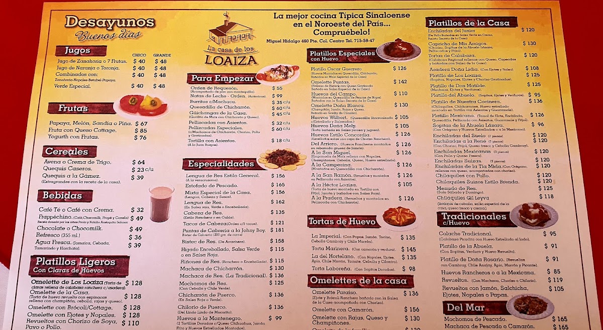 La Casa De Los Loaiza Menu Photo 4
