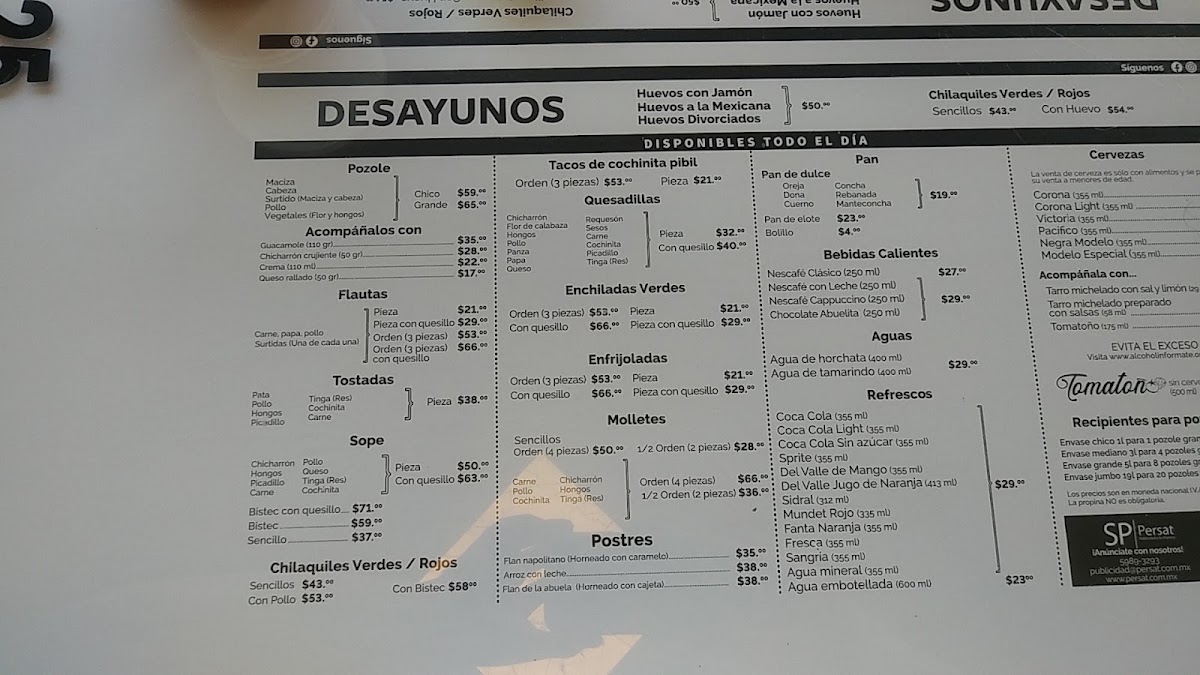 La Casa De Toño En Las Águilas Menu Photo 5
