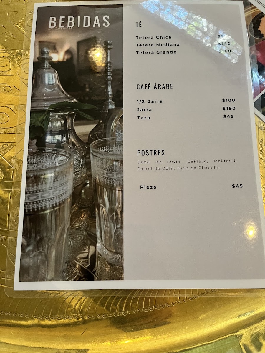 La Casbah Menu Photo 5